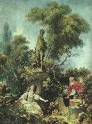 Jean-Honore Fragonard The Meeting oil painting artist